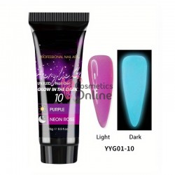 PolyGel UV LED Luminous pentru unghii false Queen-Fingers 15ml Cod YYG10 Purple